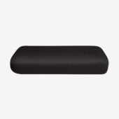 Standard Yoga Bolster - Black (Side View)