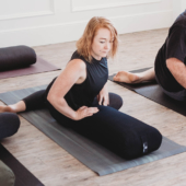 Standard Yoga Bolster - Black