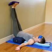 Standard Yoga Bolster - Blue
