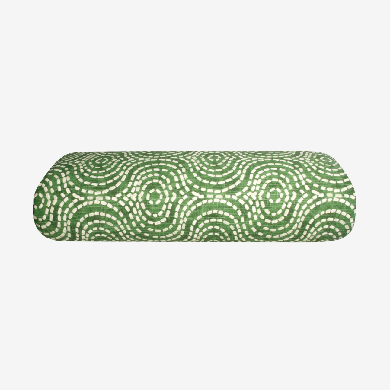 Standard Yoga Bolster - Green Goddess (Side View)