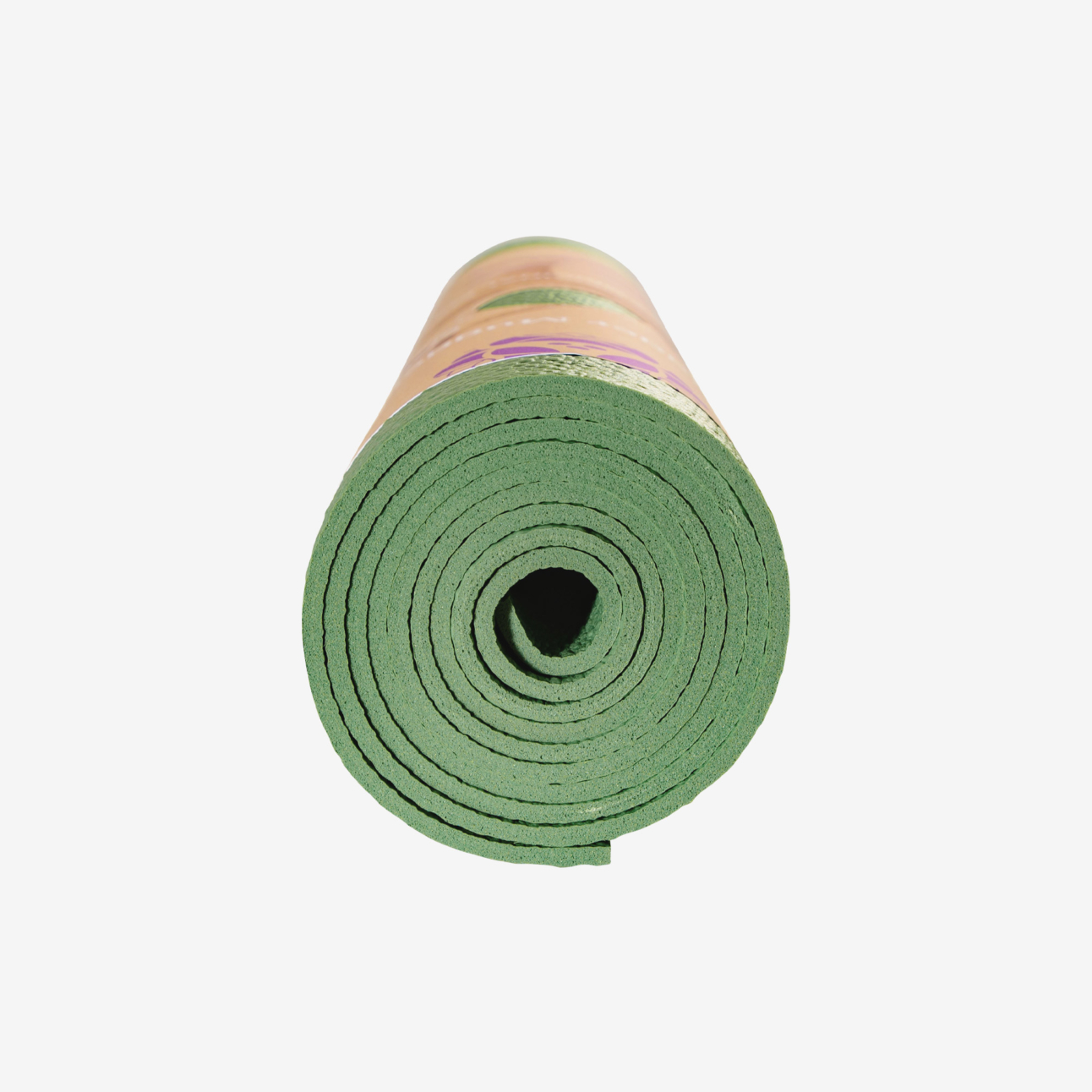 Tapas® Original Yoga Mat - Olive (End View)