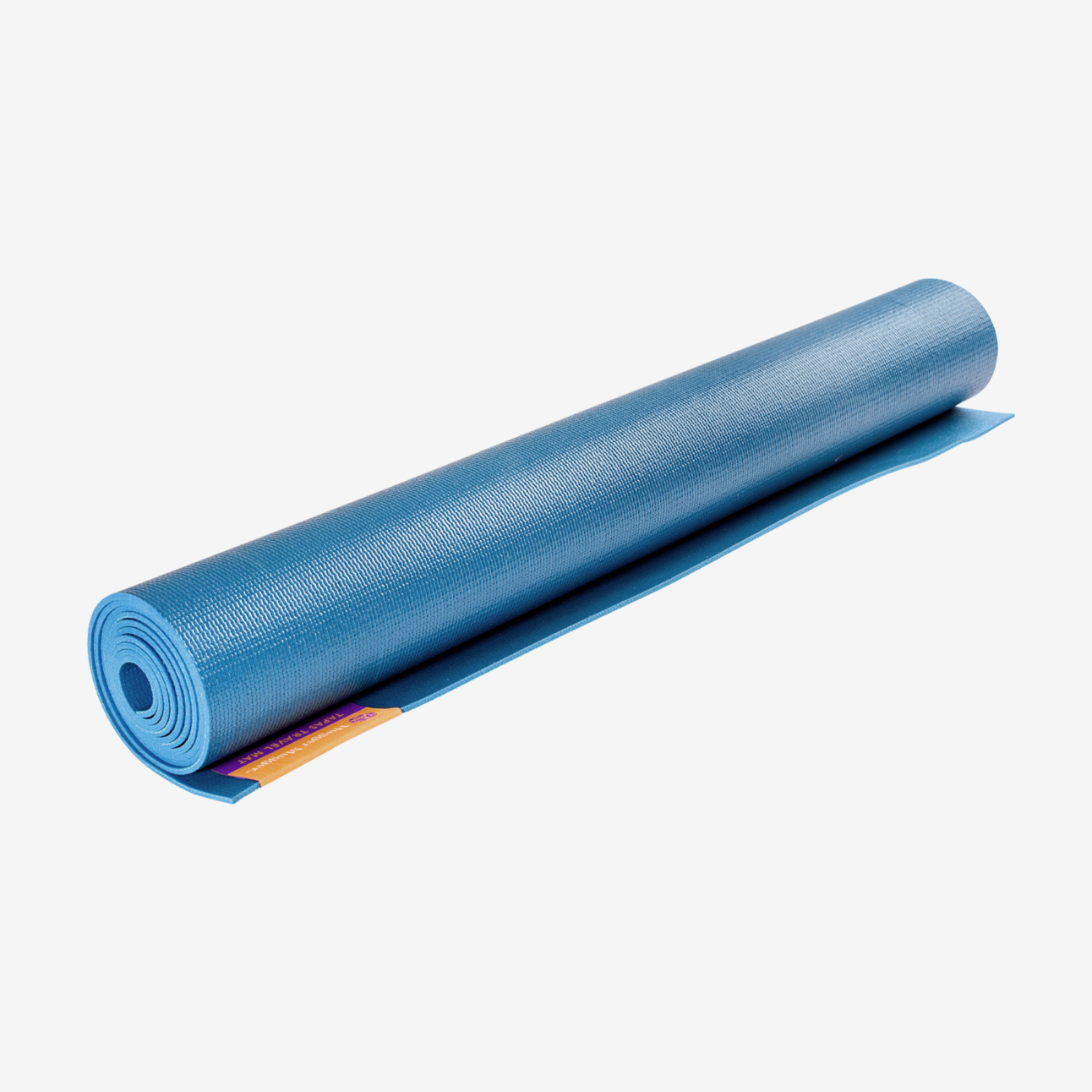 Tapas® Travel Yoga Mat - Blue (Rolled View)