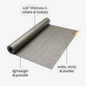 Tapas® Travel Yoga Mat - Graphite (Diagram)