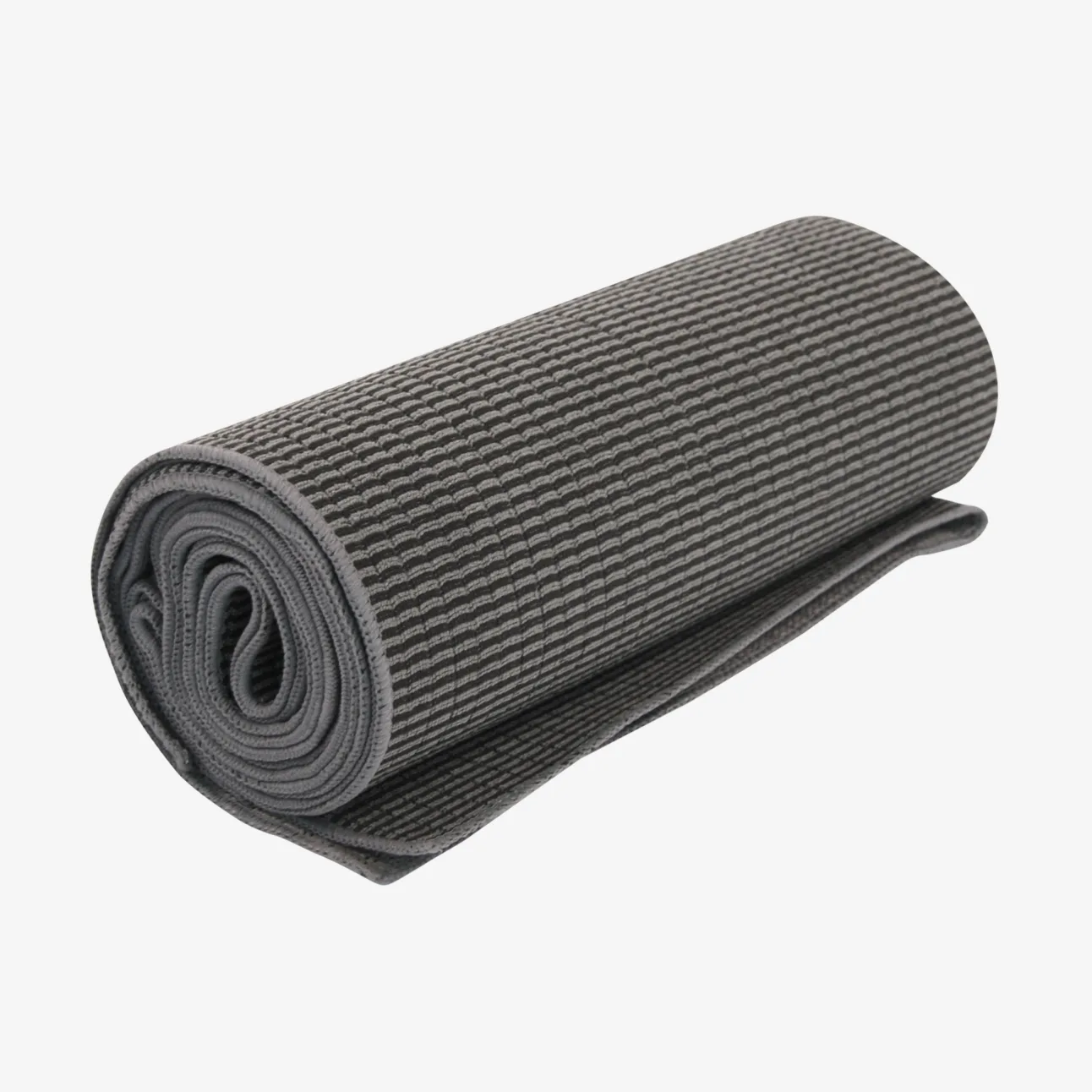 The Yoga Towel - Graphite (Rolled View)