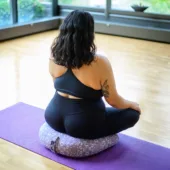 V-Shaped Meditation Cushion - Celestial Plum