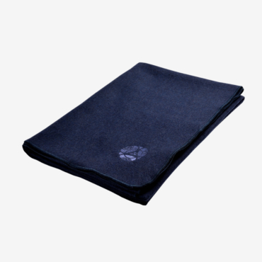 Deluxe Wool Yoga Blanket - Navy