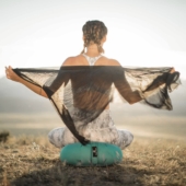 Zafu Meditation Cushion - Aqua