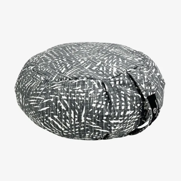 Zafu Meditation Cushion - Misty Palms (Front View)