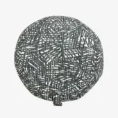 Zafu Meditation Cushion - Misty Palms (Top View)
