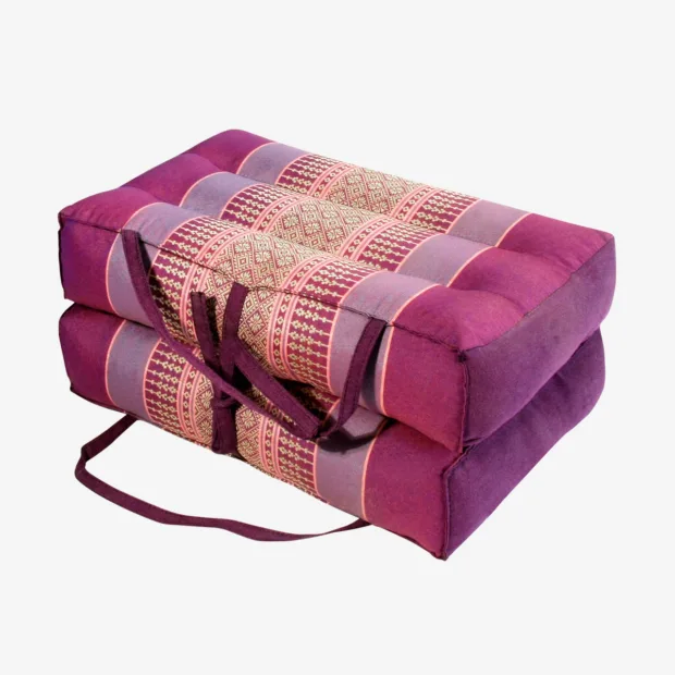 Zafuko® Foldable Yoga & Meditation Cushion - Two Tone Purple (Front View)