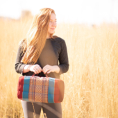 Zafuko® Foldable Yoga & Meditation Cushion - Burgundy/Blue