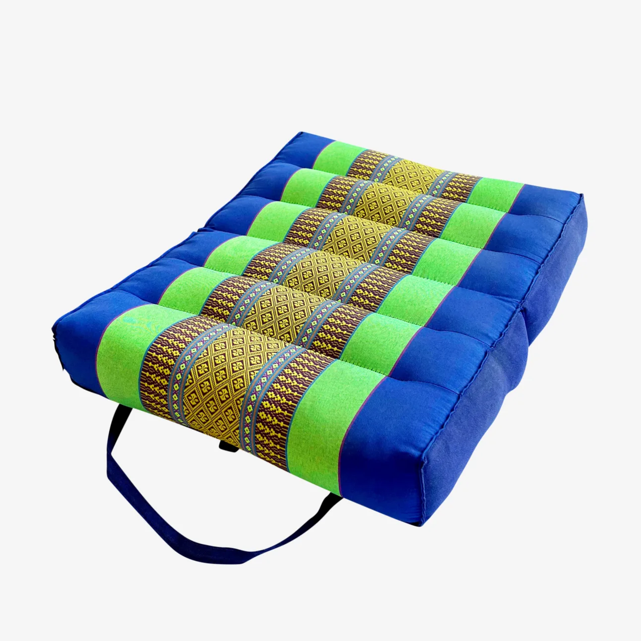 Zafuko Foldable Yoga & Meditation Cushion - Dark Blue/Green