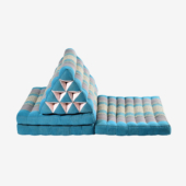 Zafuko Three Fold Thai Cushion - Teal/Turquoise