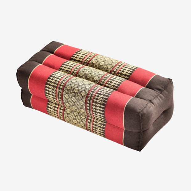 Zafuko® Yoga & Meditation Cushion - Black/Red (Front View)