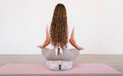 Woman Sitting on Zafu Blog - Zen Garden