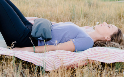Savasana with Sandbag