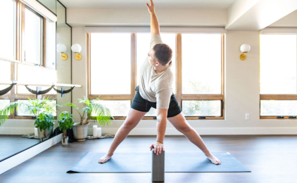 Parvrtta Prasarita Padottanasana (Revolved Wide-Legged Standing Forward Bend)