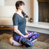Zafu Meditation Cushion - Rose Quartz