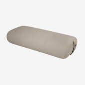 EZ Clean Standard Yoga Bolster - Taupe (Front View)