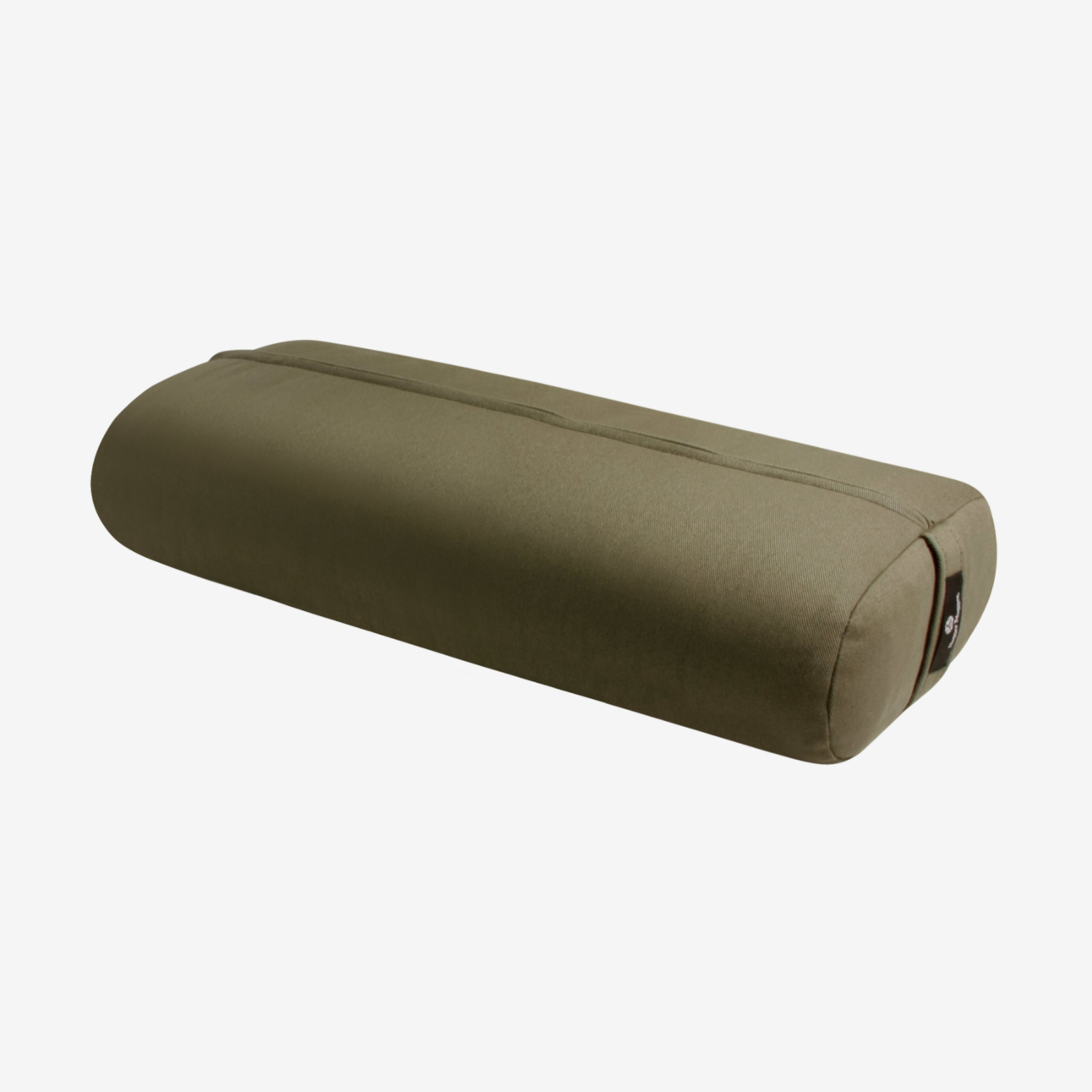 Standard Yoga Bolster - Olive (Bottom View)