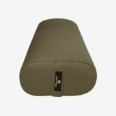 Standard Yoga Bolster - Olive (End View)