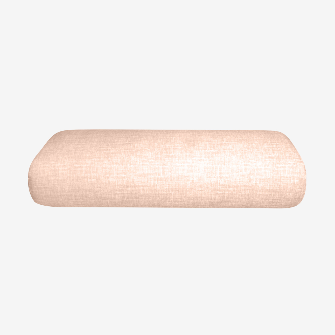 Standard Yoga Bolster - Rose Quartz (Side View)