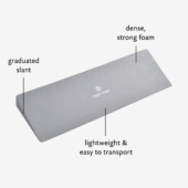 Foam Yoga Wedge - Gray (Diagram)