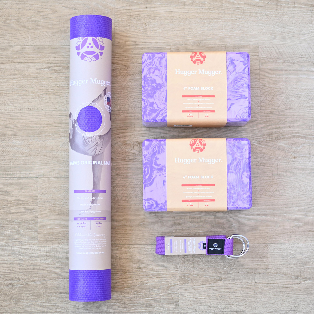 Beginner Yoga Kit - Purple  Hugger Mugger Yoga Products