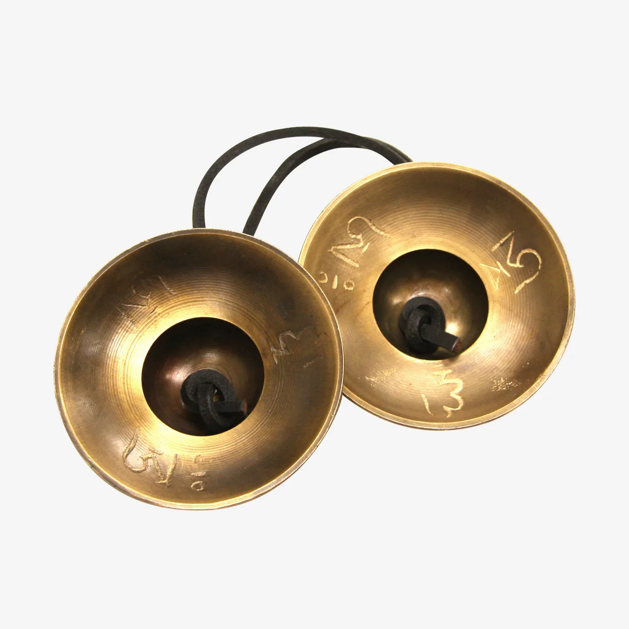 Hand Crash Cymbal Tibetan Bells On String Copper Cymbals Bell for Yoga  Meditation 