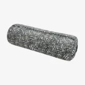 Round Yoga Bolster - Misty Palms (Bottom View)