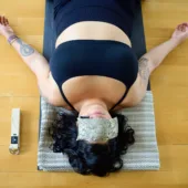 Cotton Yoga Blanket - Multi-Gray