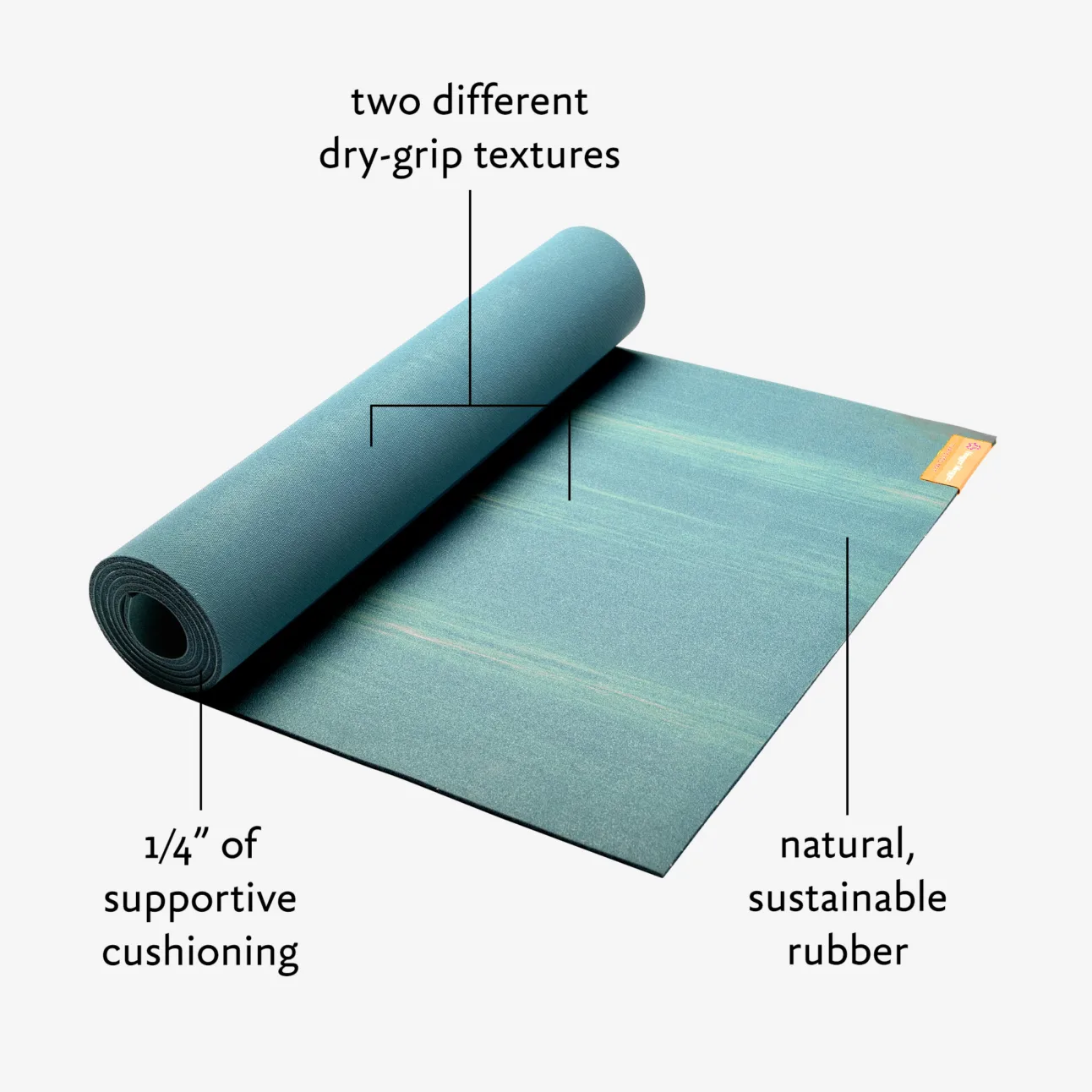 Para Rubber Yoga Mat - River (Diagram)