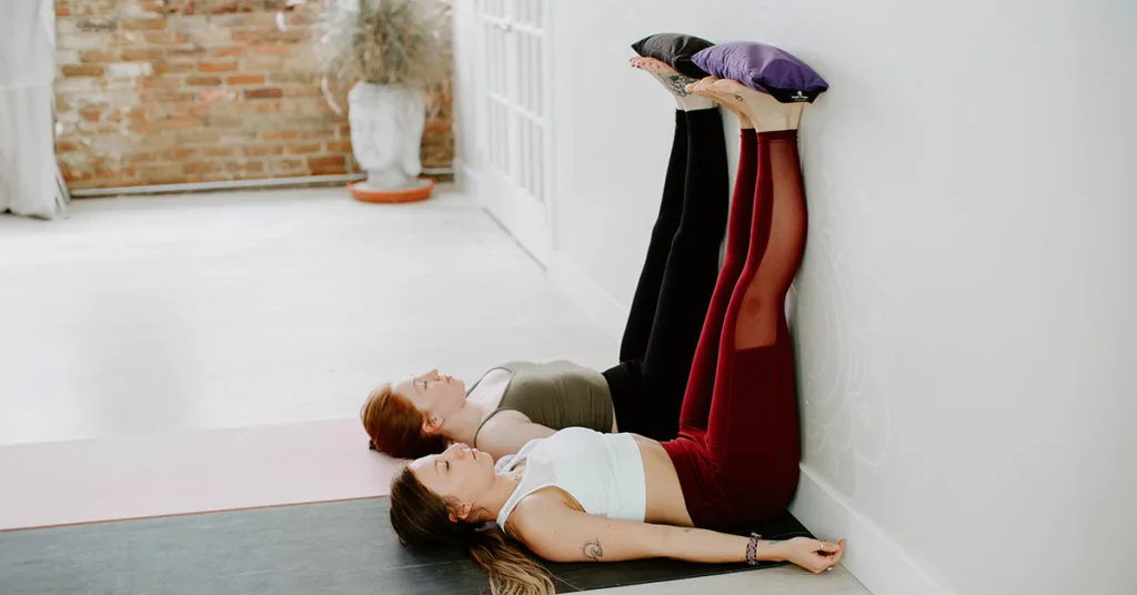 Legs Up the Wall with Sandbags