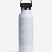 Water Bottle - Mandala White