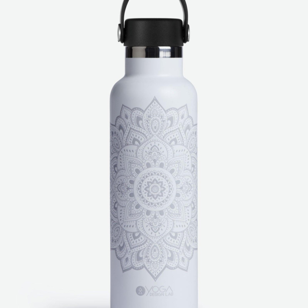 Water Bottle - Mandala White