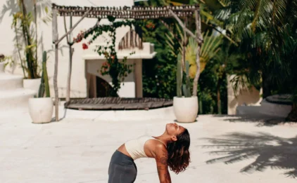 Camel Pose with Yoga Blocks